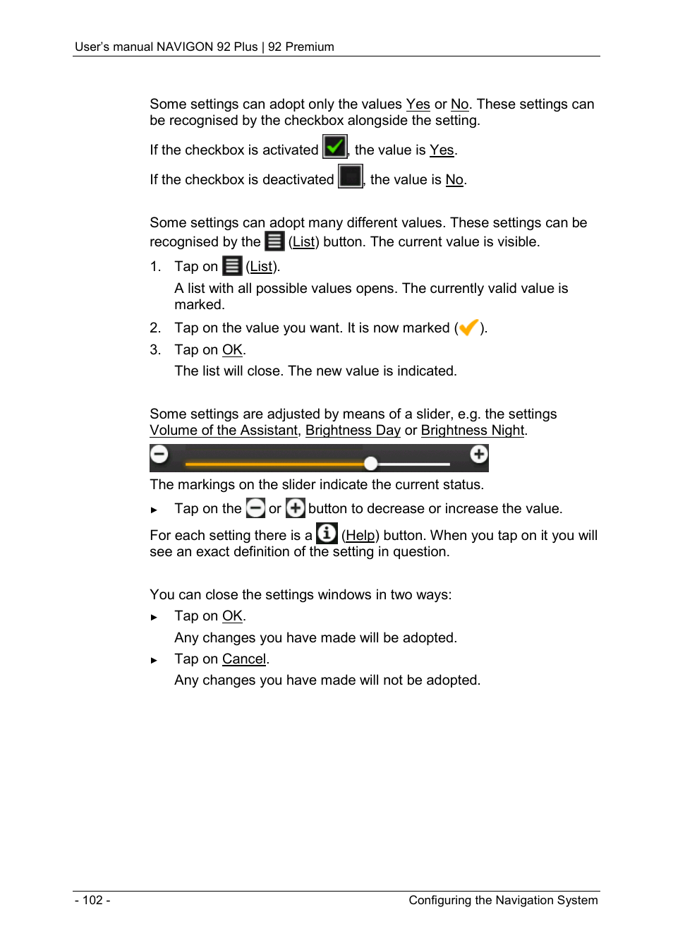 Navigon 92 PREMIUM User Manual | Page 102 / 113