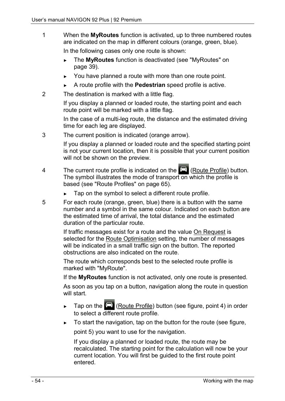 Navigon 92 PREMIUM User Manual | Page 54 / 113