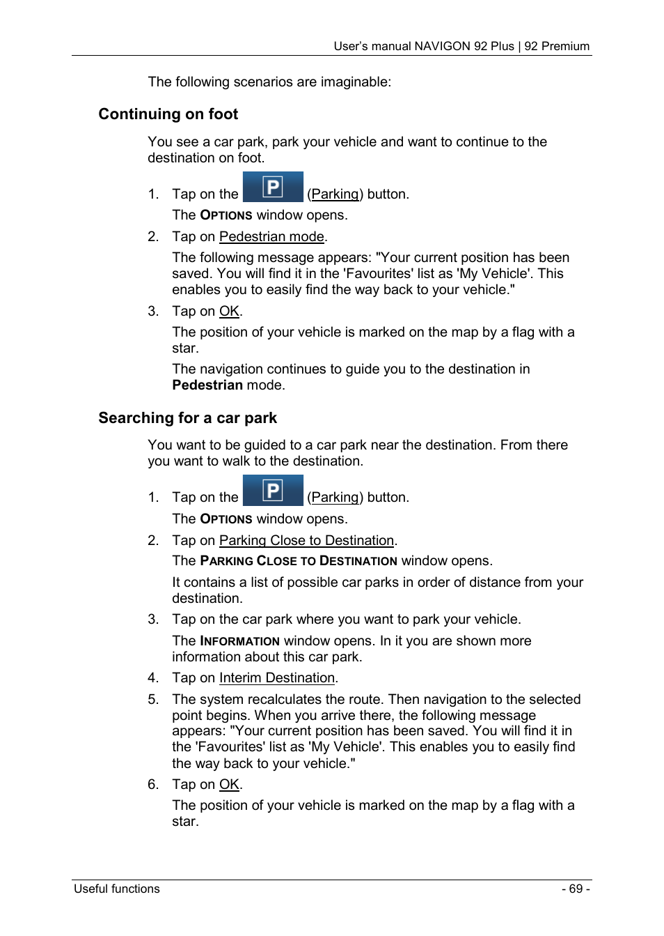 Navigon 92 PREMIUM User Manual | Page 69 / 113
