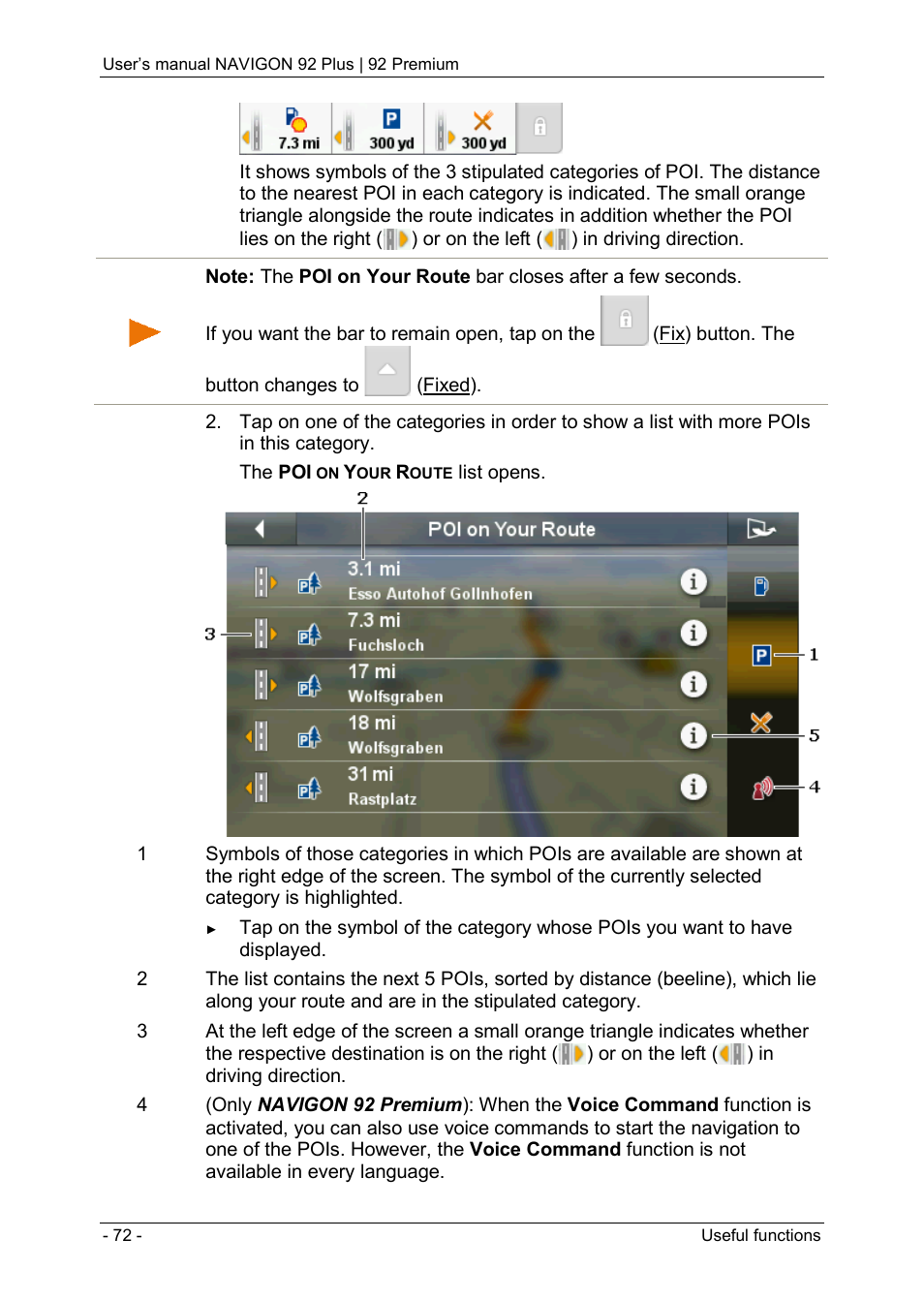 Navigon 92 PREMIUM User Manual | Page 72 / 113