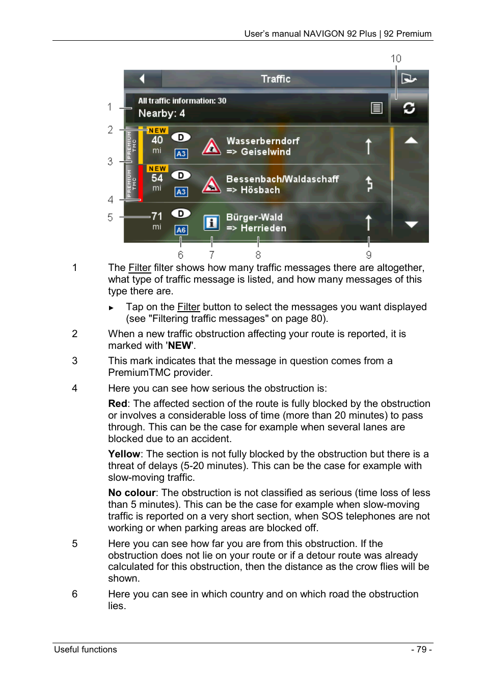 Navigon 92 PREMIUM User Manual | Page 79 / 113