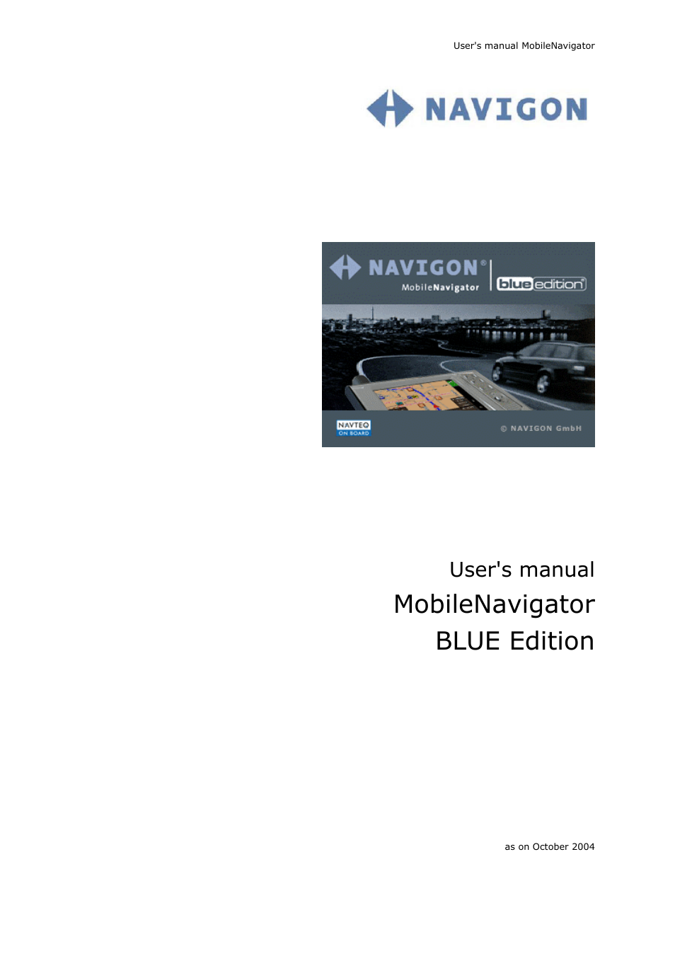 Navigon MN4 User Manual | 76 pages