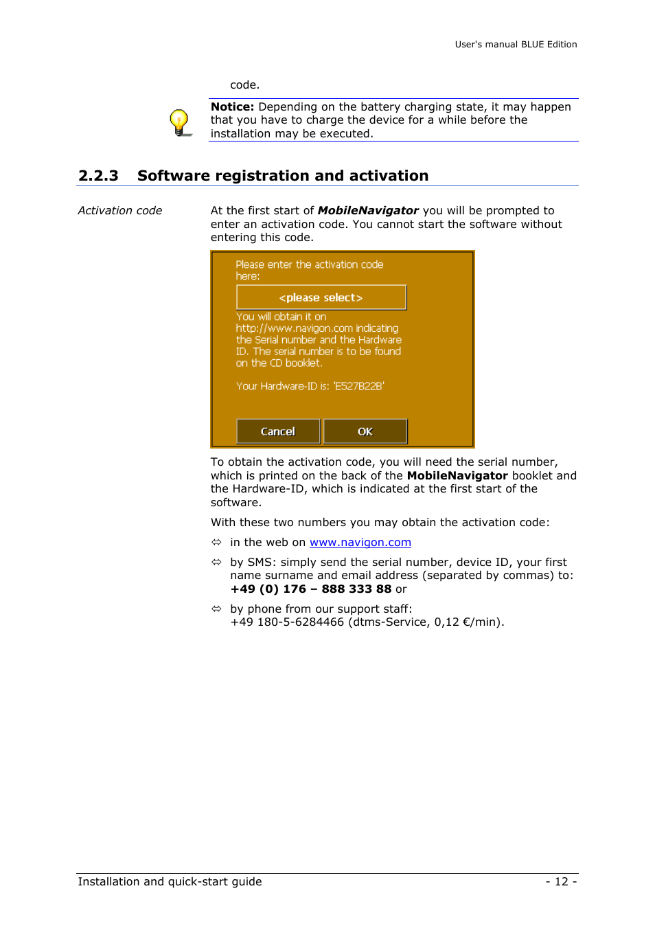 Software registration and activation, 3 software registration and activation | Navigon MN4 User Manual | Page 14 / 76