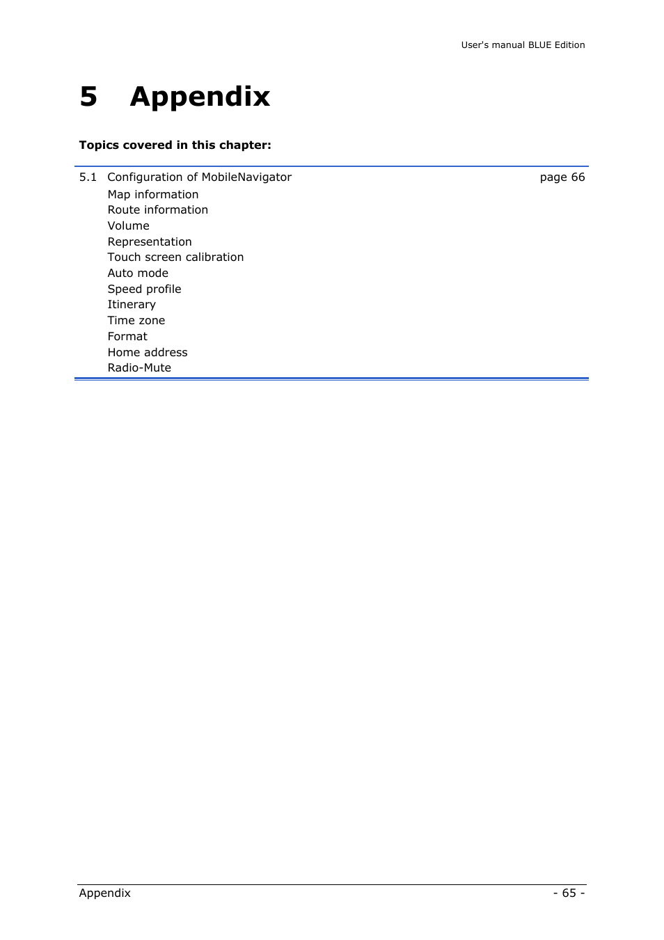Appendix, 5 appendix | Navigon MN4 User Manual | Page 67 / 76