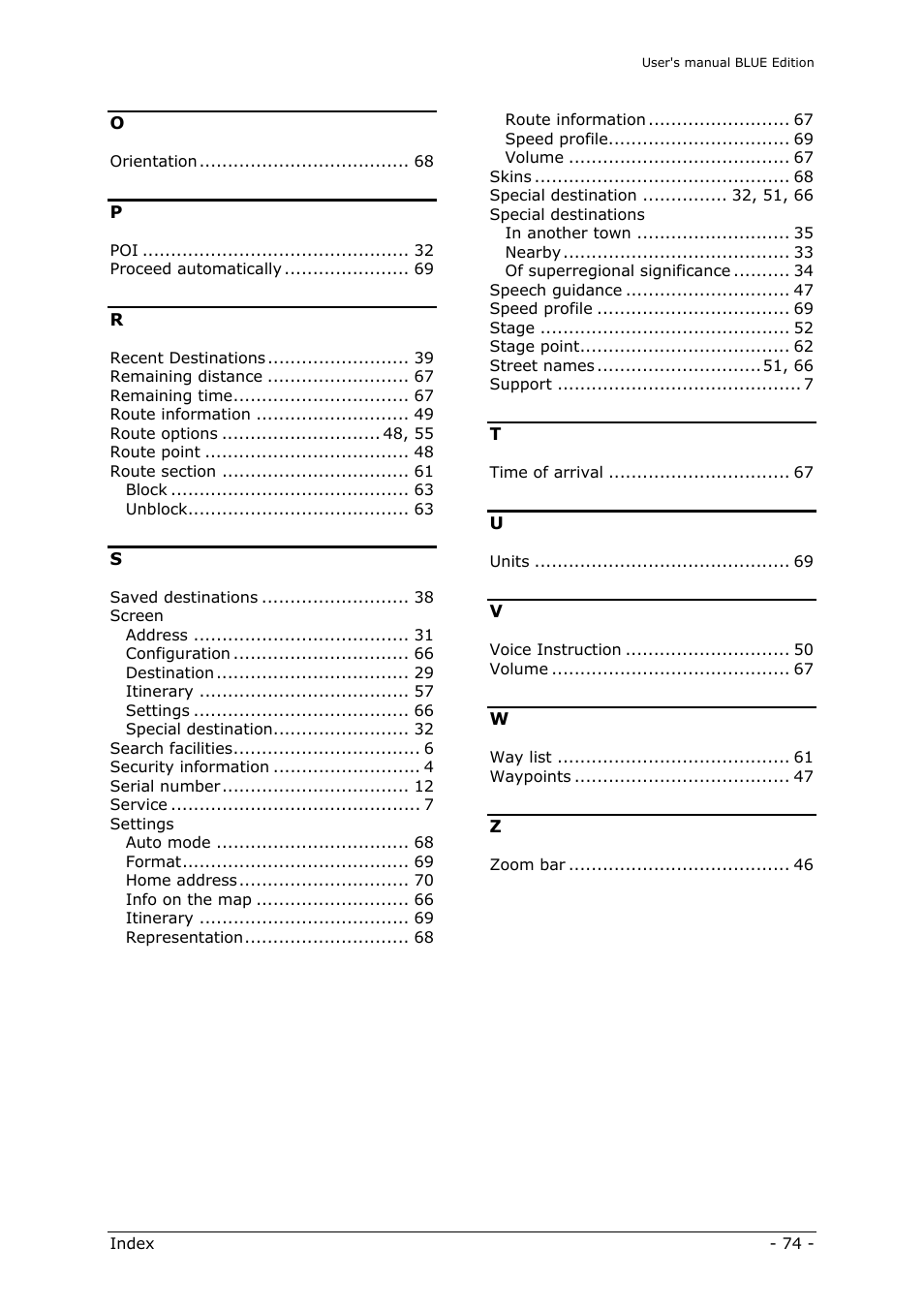 Navigon MN4 User Manual | Page 76 / 76
