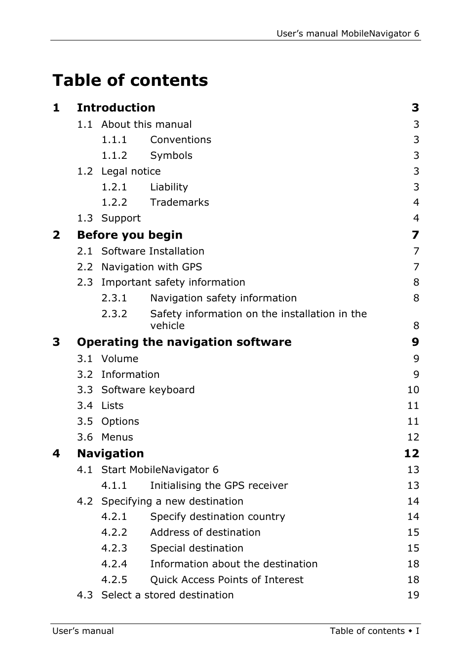 Navigon MN 6 User Manual | Page 3 / 44
