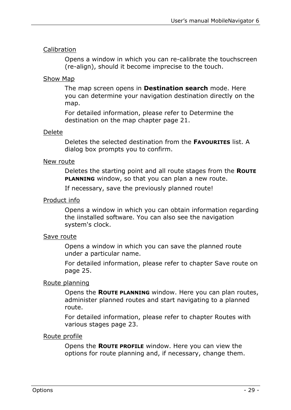 Navigon MN 6 User Manual | Page 31 / 44