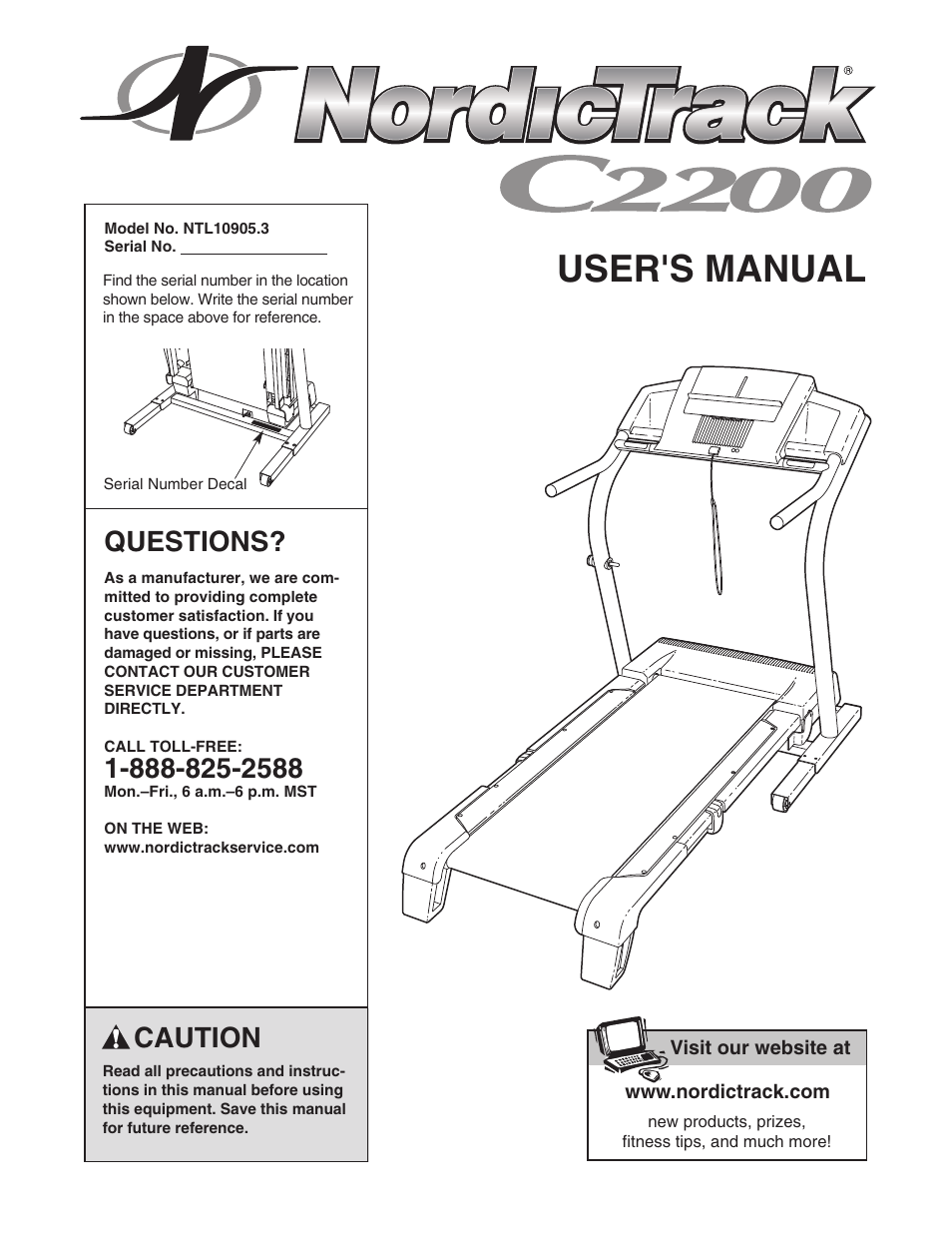 NordicTrack C2200 NTL10905.3 User Manual | 34 pages