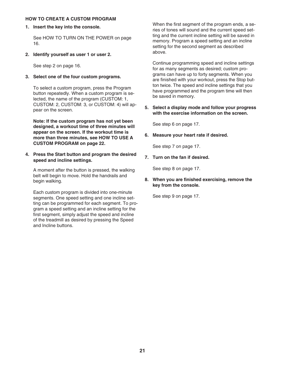NordicTrack Viewpoint 3000 30704.0 User Manual | Page 21 / 40