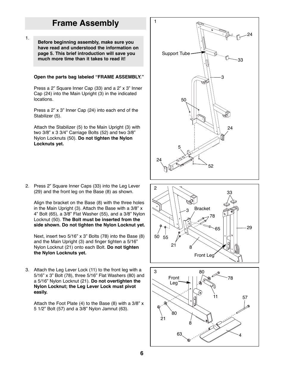 Frame assembly | NordicTrack GRT500 User Manual | Page 6 / 25