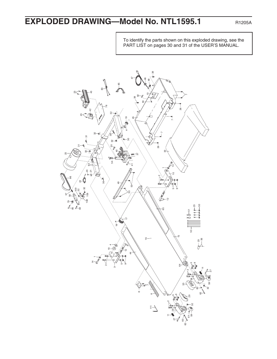 NordicTrack 2200 R NTL1595.1 User Manual | Page 32 / 34