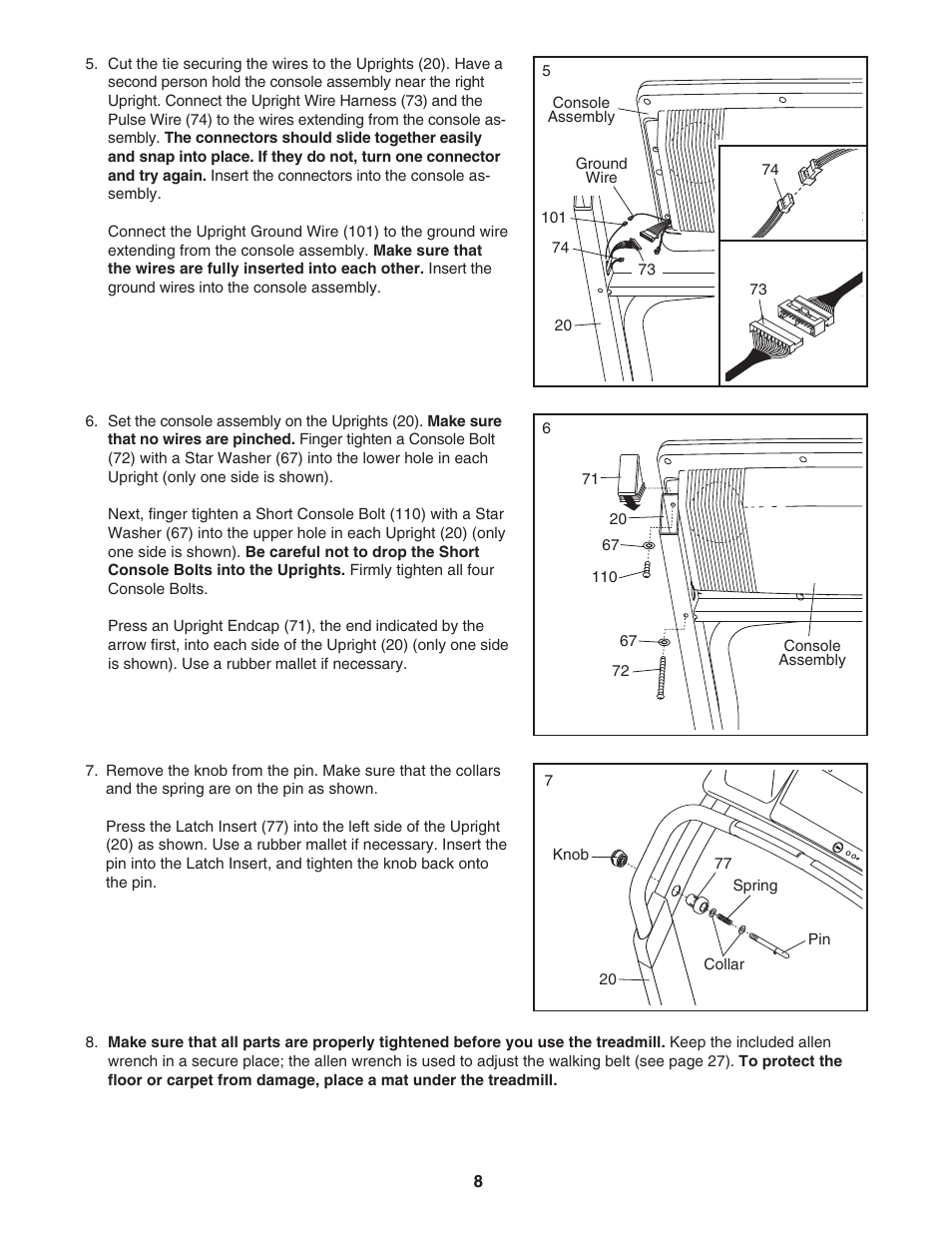 NordicTrack 2200 R NTL1595.1 User Manual | Page 8 / 34