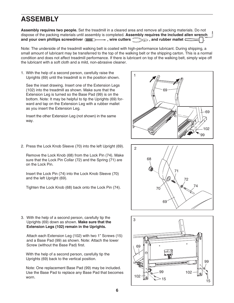 Assembly | NordicTrack NTL24821 User Manual | Page 6 / 34