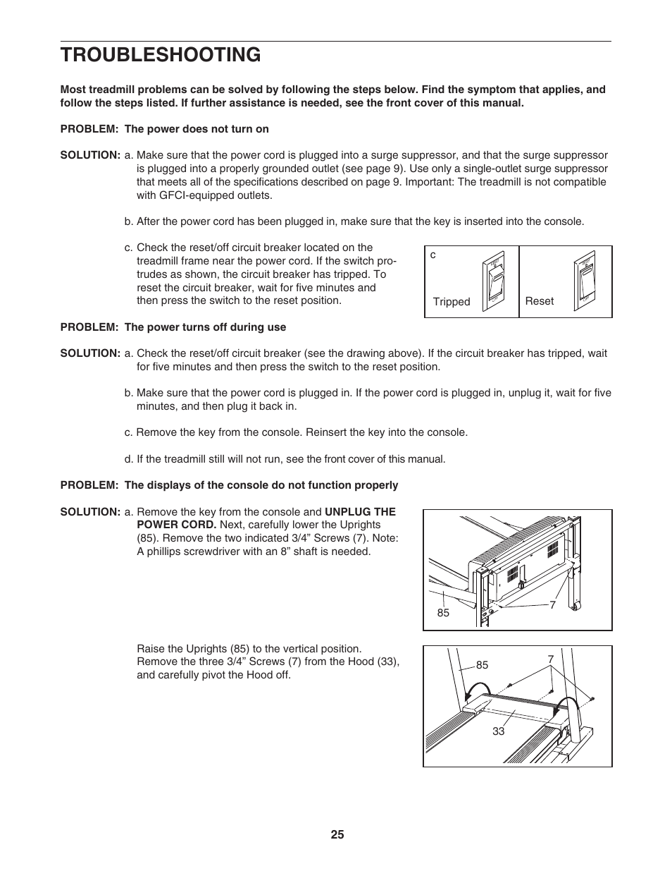 Troubleshooting | NordicTrack NTL10805.1 User Manual | Page 25 / 34