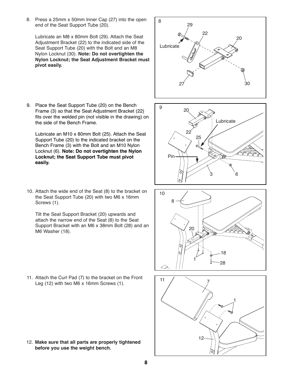 NordicTrack NTBE01490 User Manual | Page 8 / 12