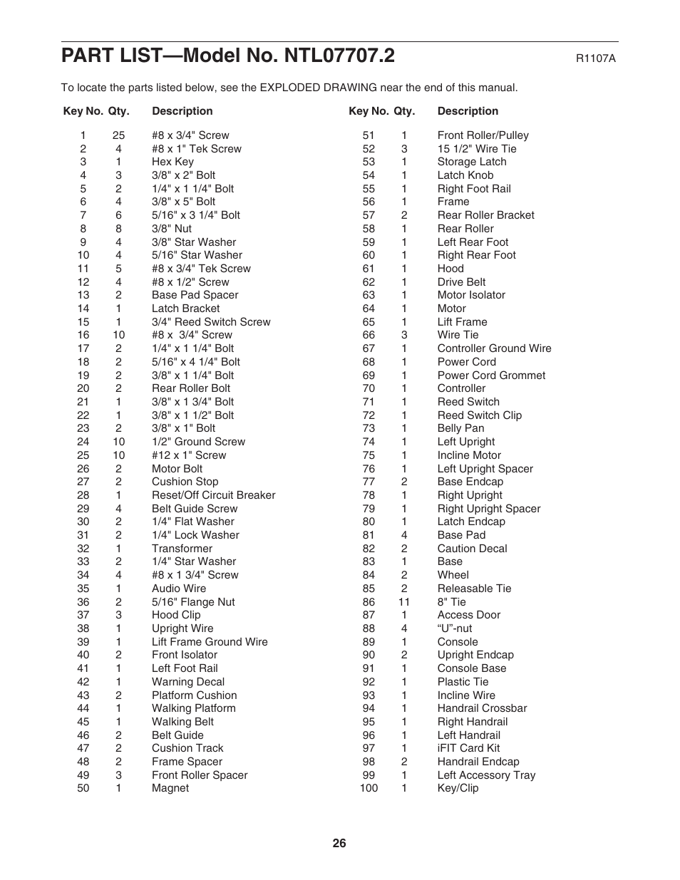 NordicTrack NTL07707.2 User Manual | Page 26 / 32