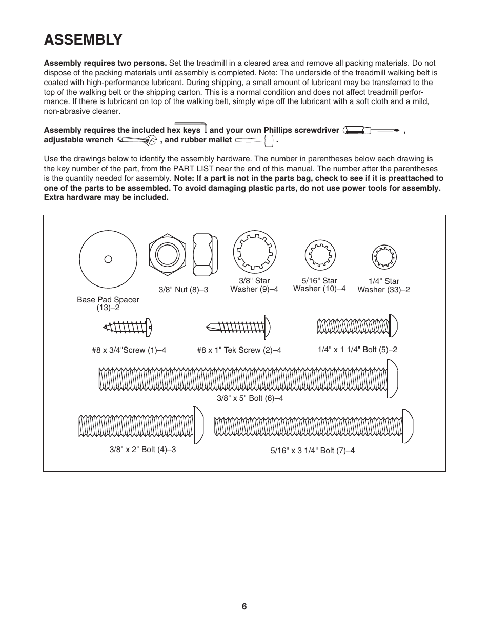 Assembly | NordicTrack NTL07707.2 User Manual | Page 6 / 32
