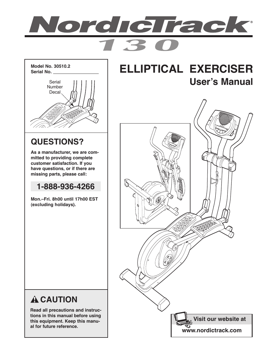 NordicTrack 30510.2 User Manual | 28 pages