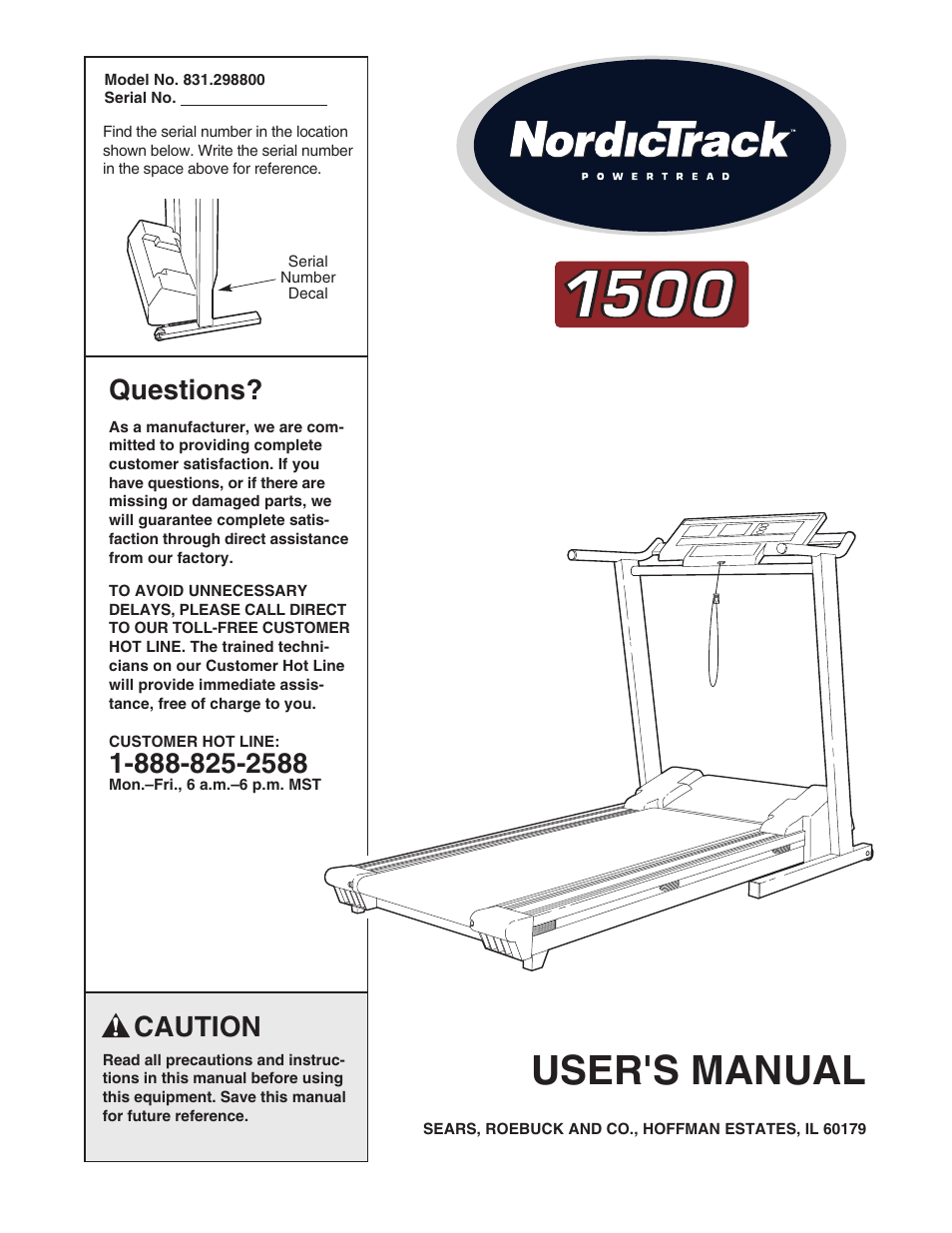 NordicTrack 831.298800 User Manual | 26 pages