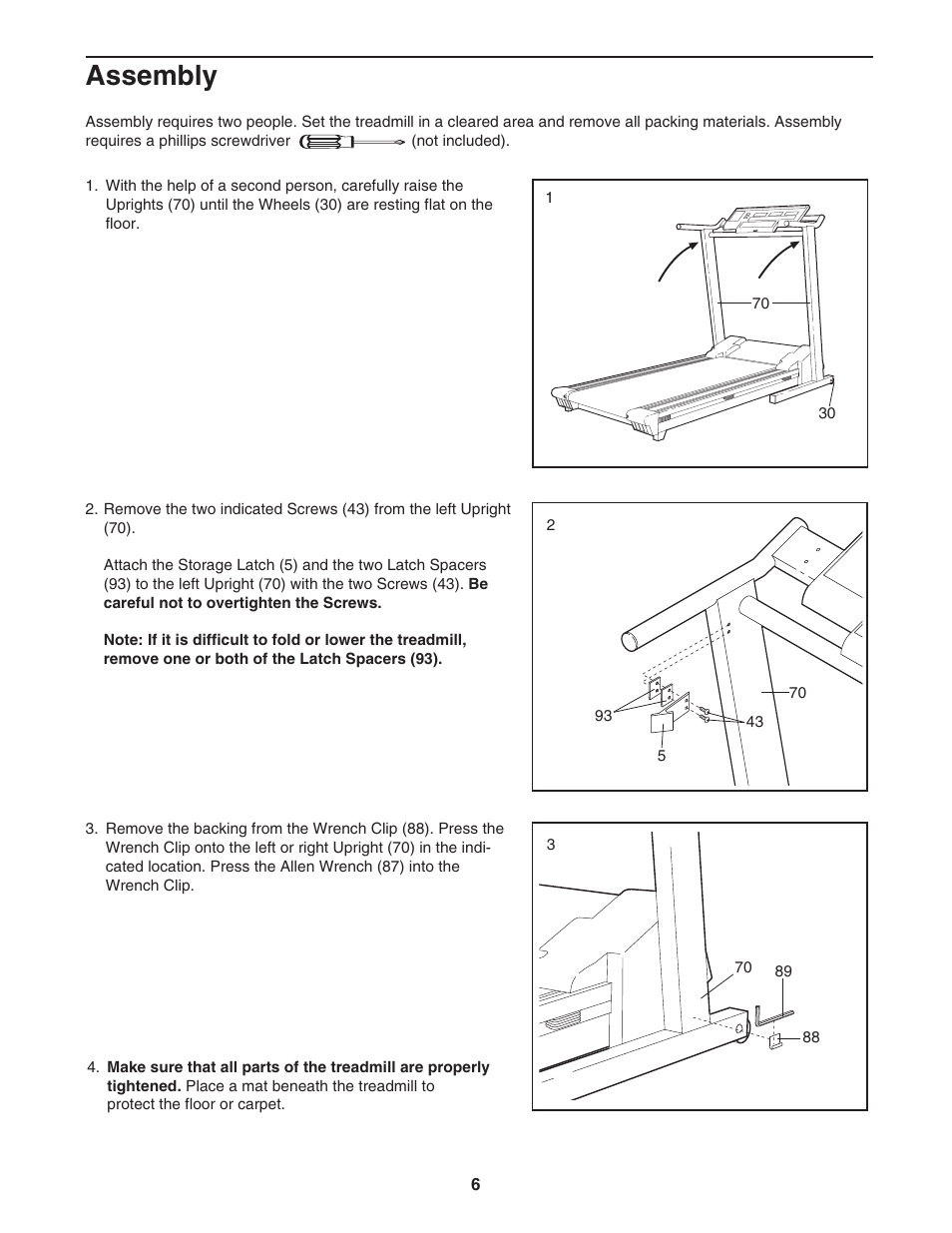 Assembly | NordicTrack 831.298800 User Manual | Page 6 / 26