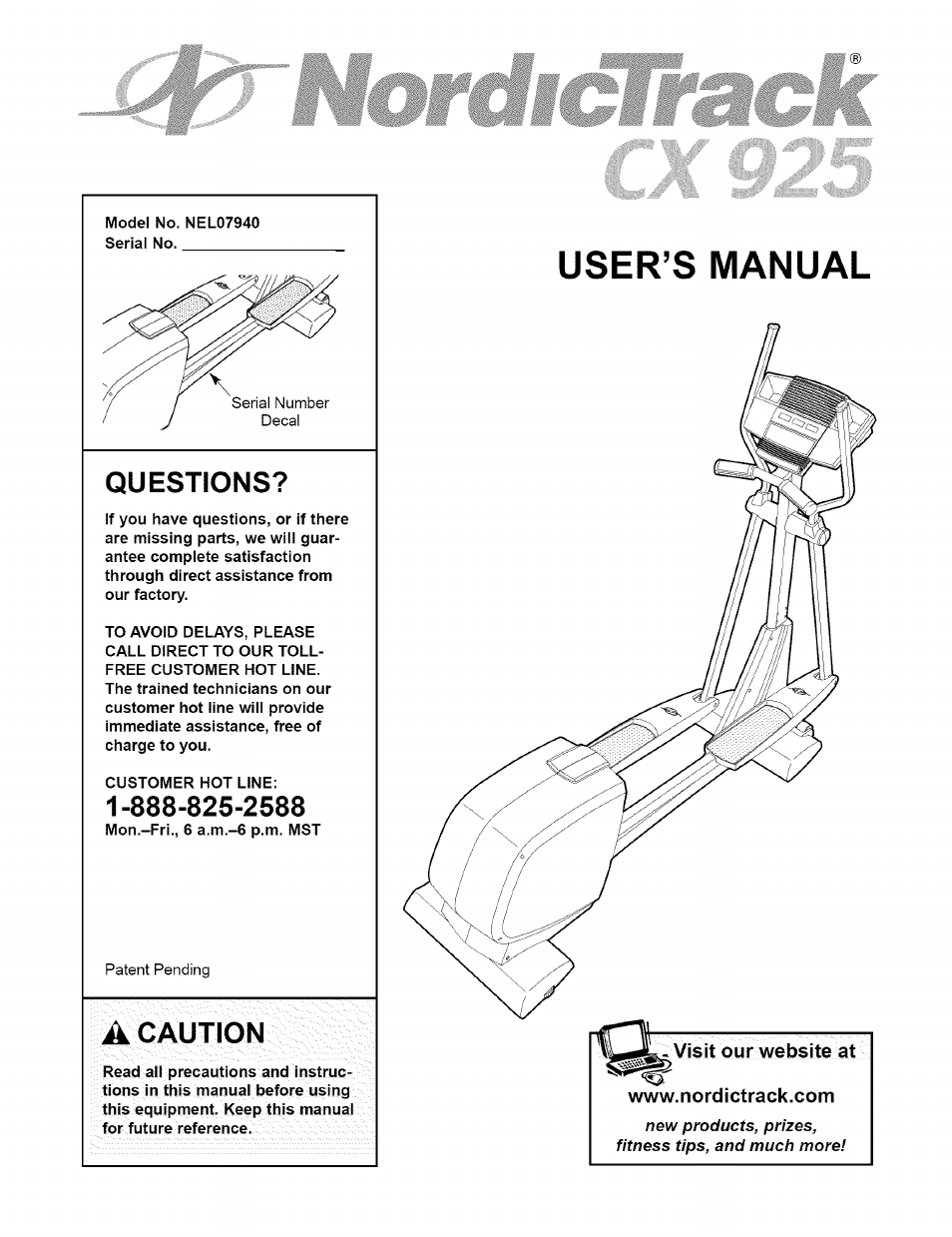 NordicTrack NEL07940 User Manual | 24 pages