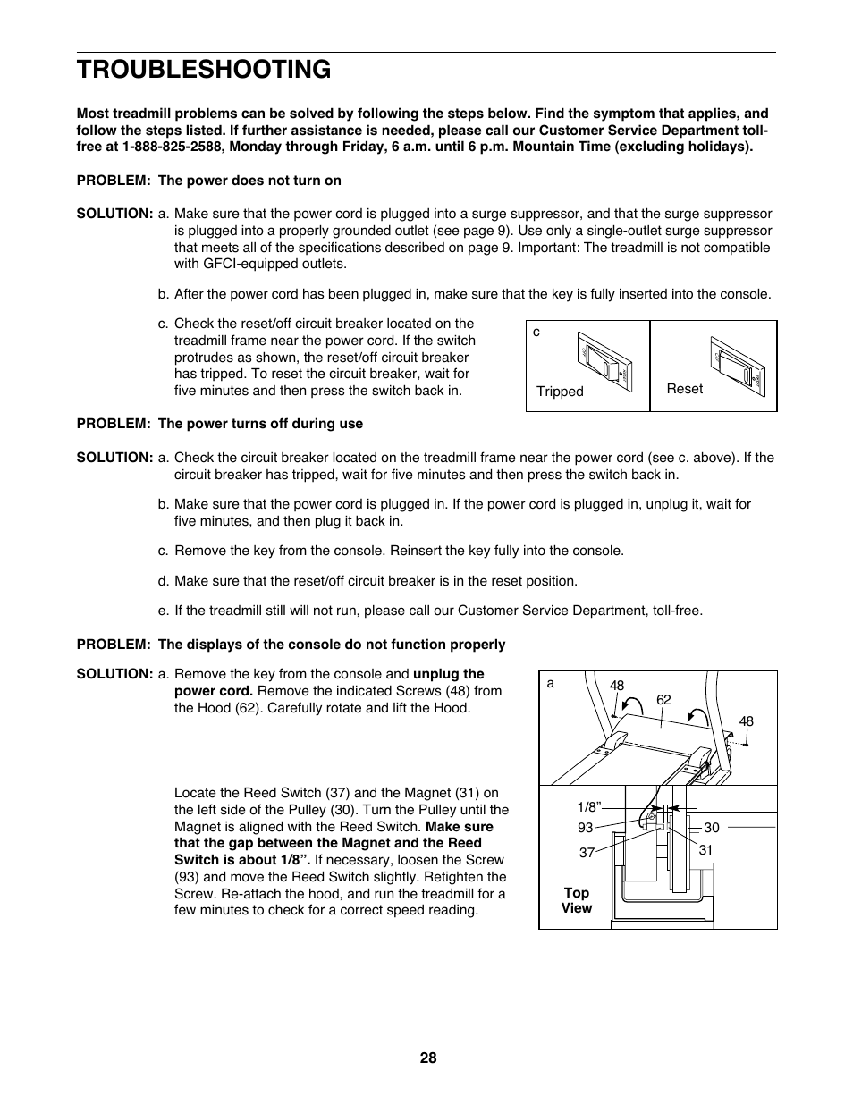 Troubleshooting | NordicTrack NTL18530 User Manual | Page 28 / 38