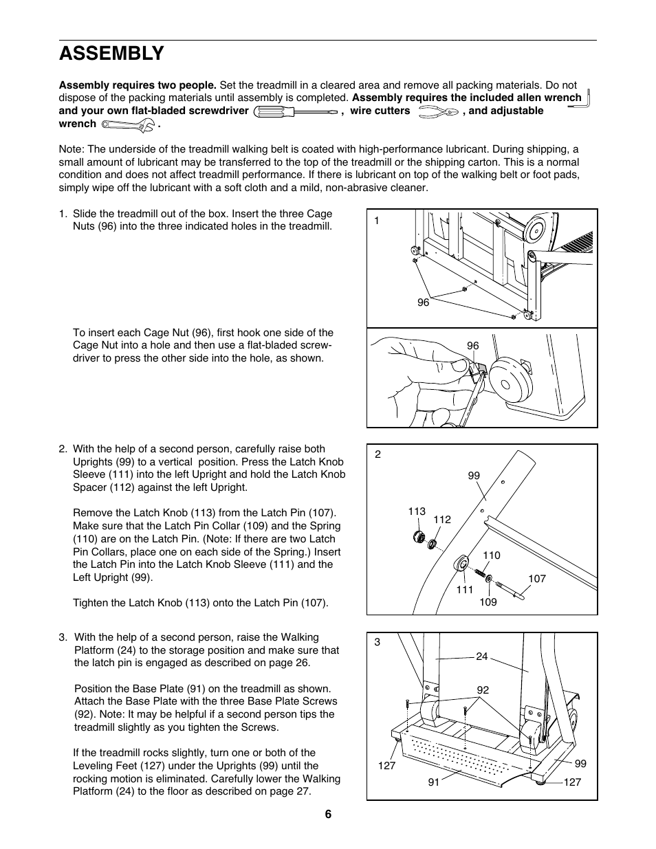 Assembly | NordicTrack NTL18530 User Manual | Page 6 / 38