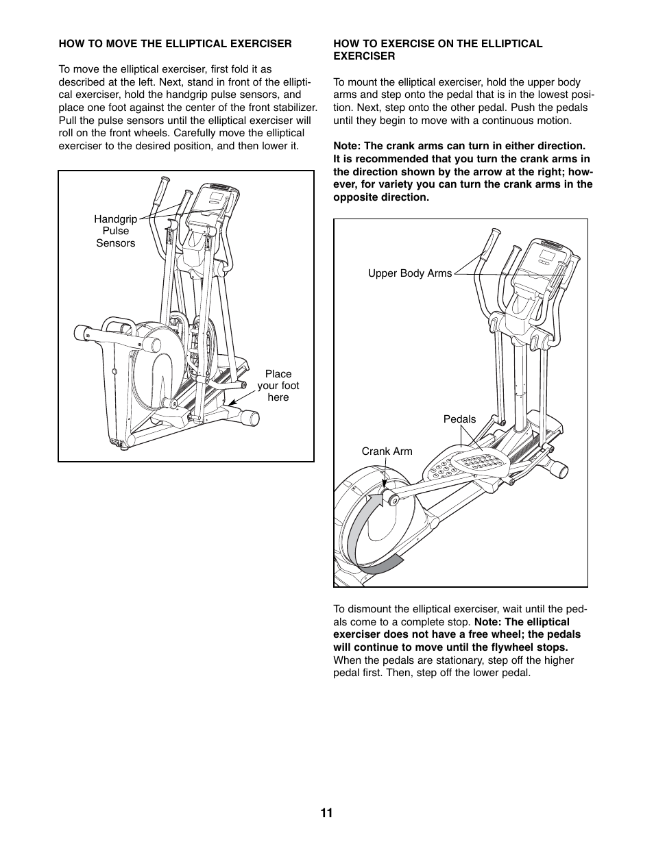 NordicTrack AudioStrider NTEL7906.0 User Manual | Page 11 / 28