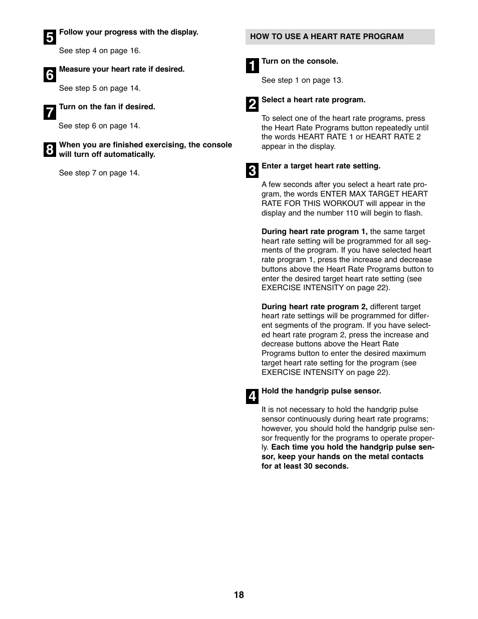 NordicTrack AudioStrider NTEL7906.0 User Manual | Page 18 / 28