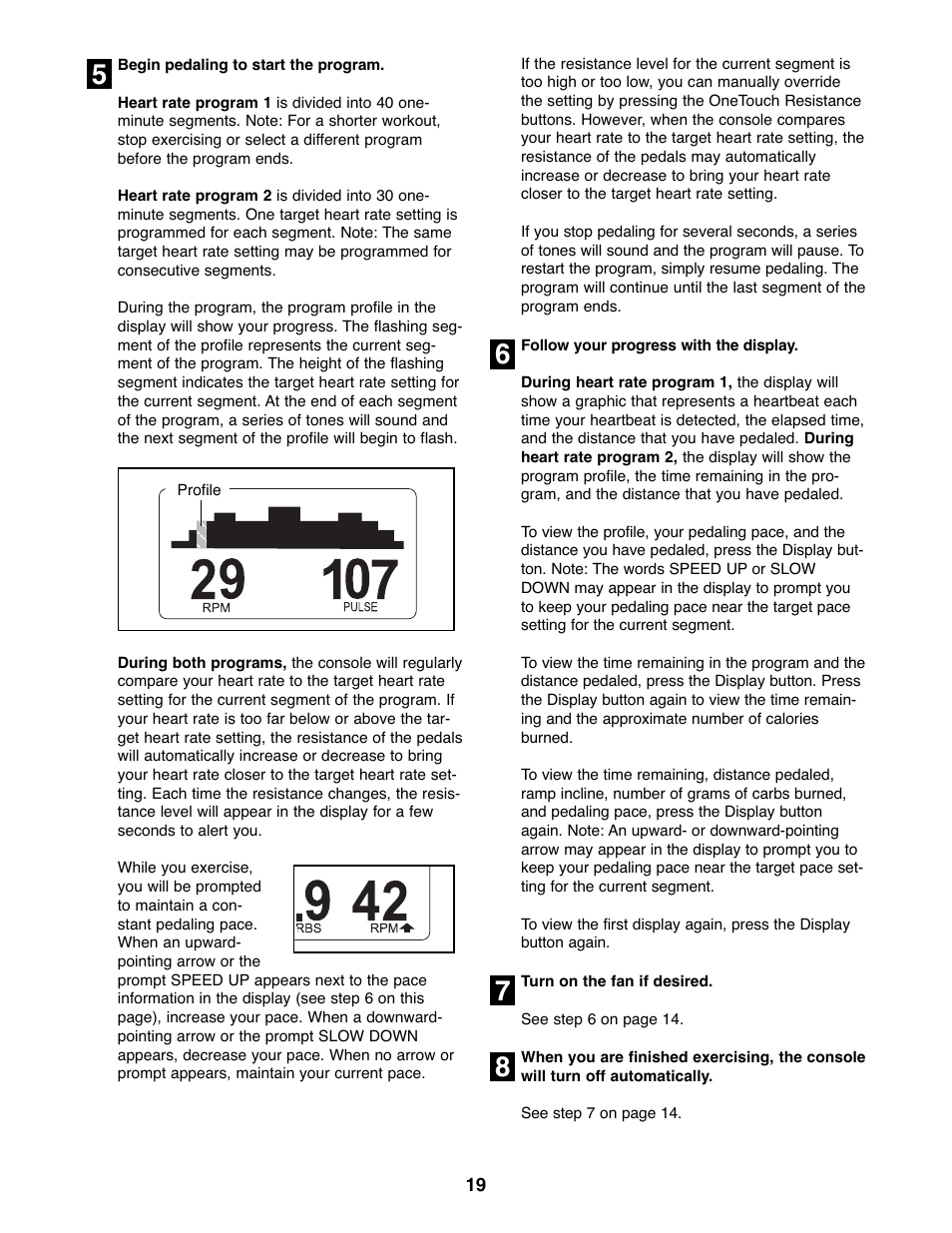NordicTrack AudioStrider NTEL7906.0 User Manual | Page 19 / 28
