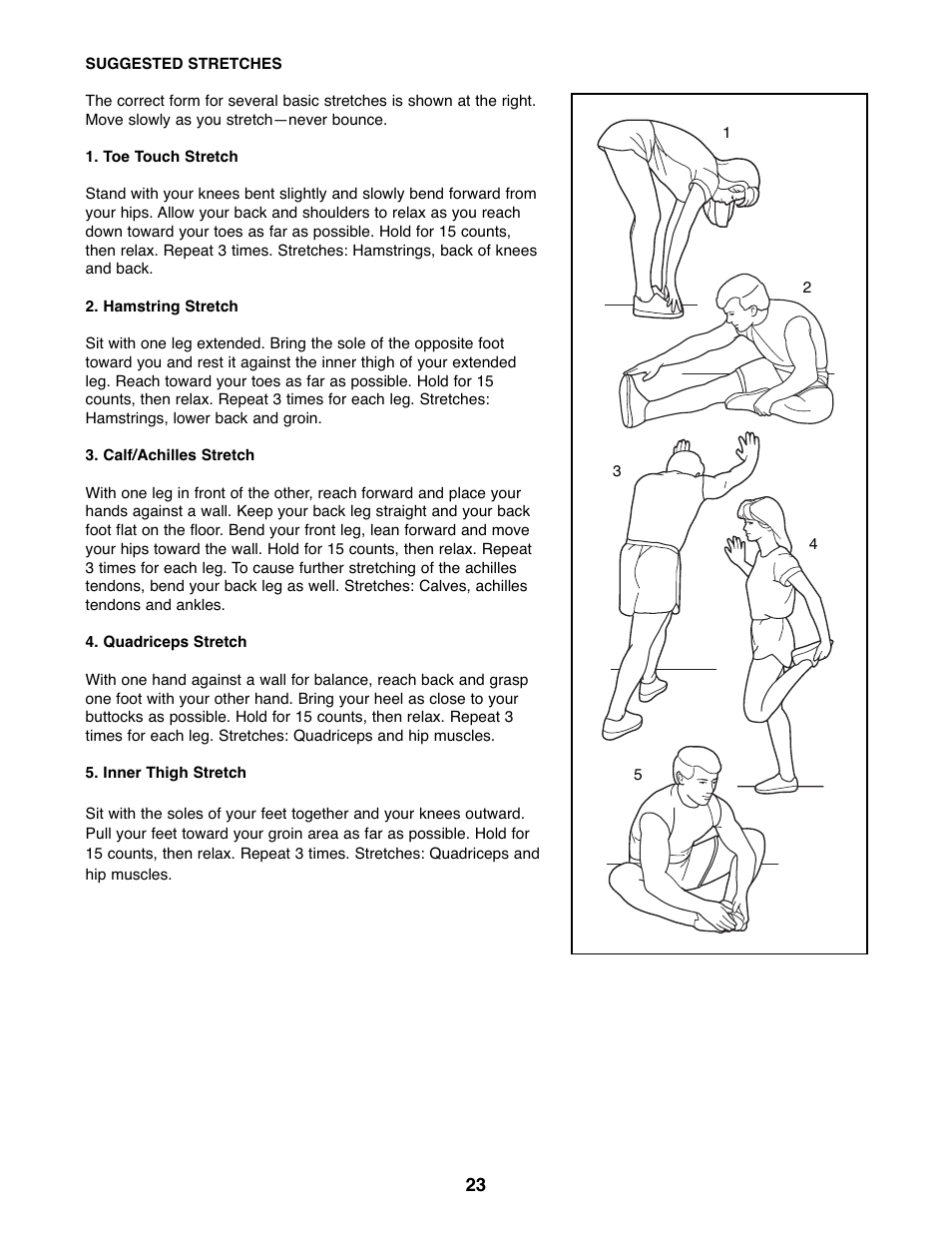 NordicTrack AudioStrider NTEL7906.0 User Manual | Page 23 / 28