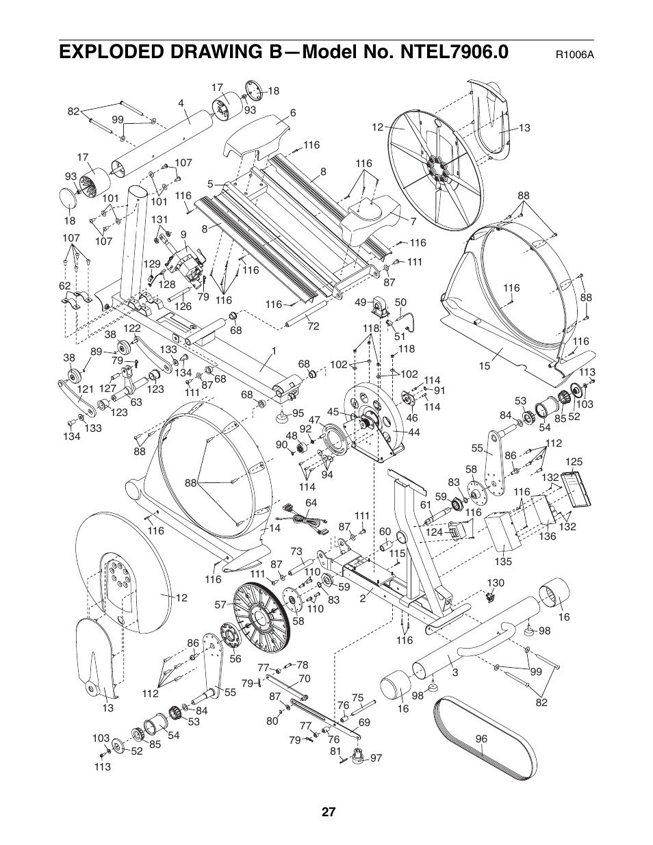 NordicTrack AudioStrider NTEL7906.0 User Manual | Page 27 / 28