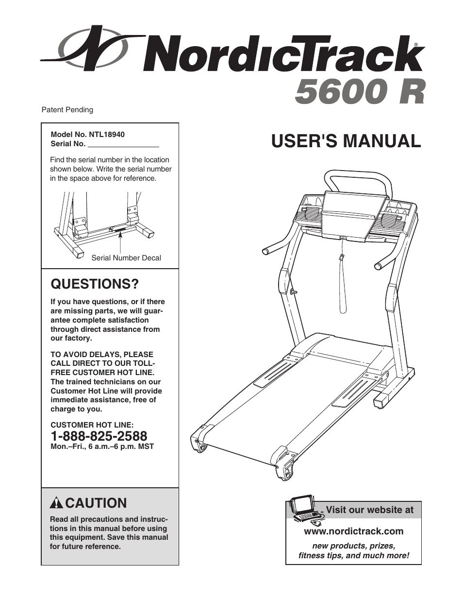 NordicTrack 5600 R NTL18940 User Manual | 34 pages