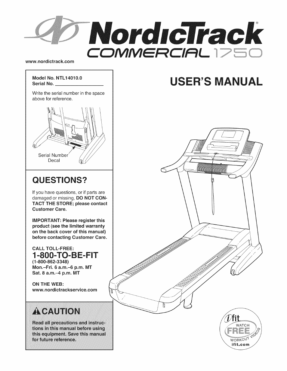 NordicTrack NTL14010.0 User Manual | 40 pages