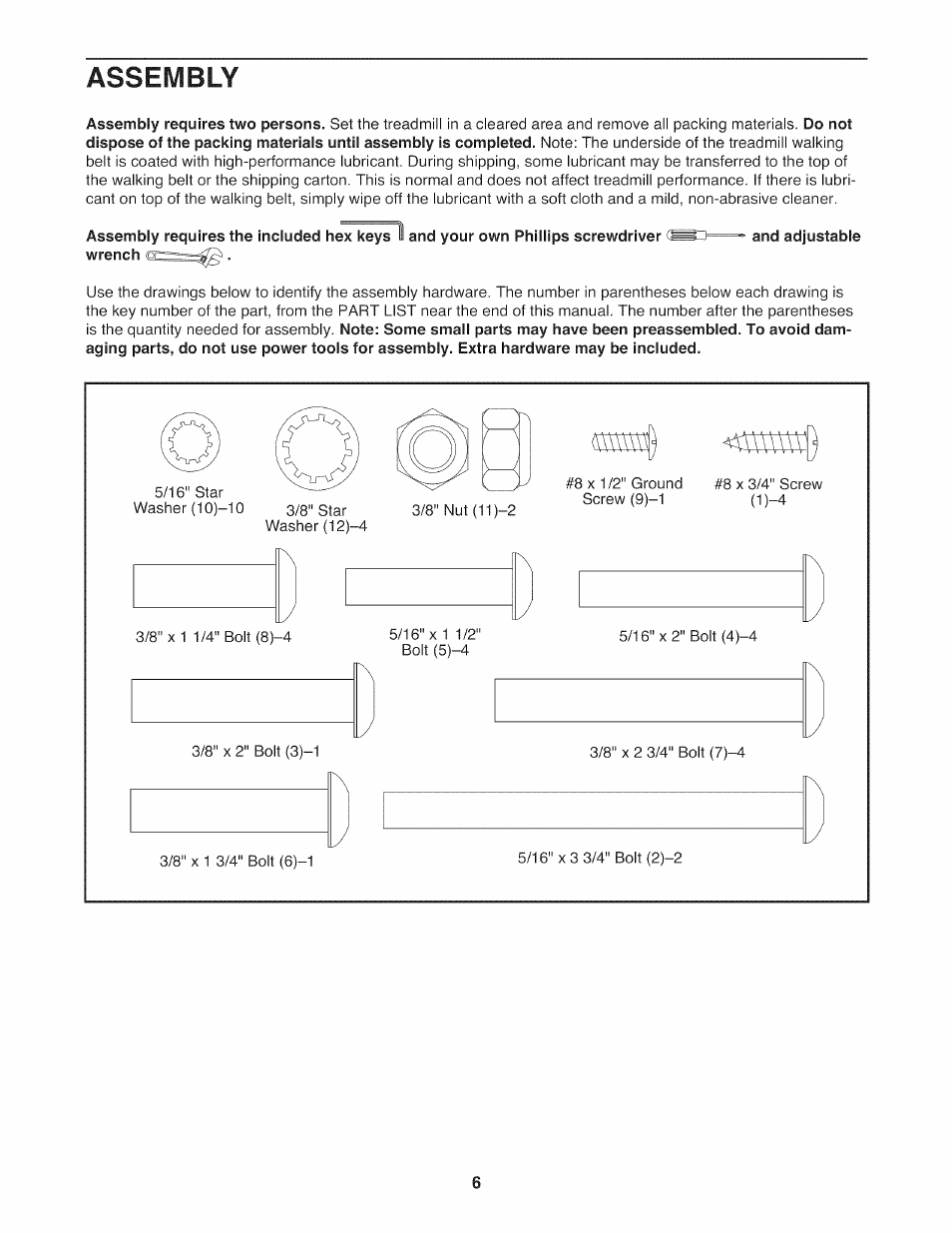 Assembly | NordicTrack NTL14010.0 User Manual | Page 6 / 40