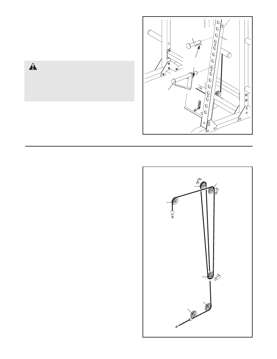 Warning, Cable diagram | NordicTrack NTB58030 User Manual | Page 12 / 19
