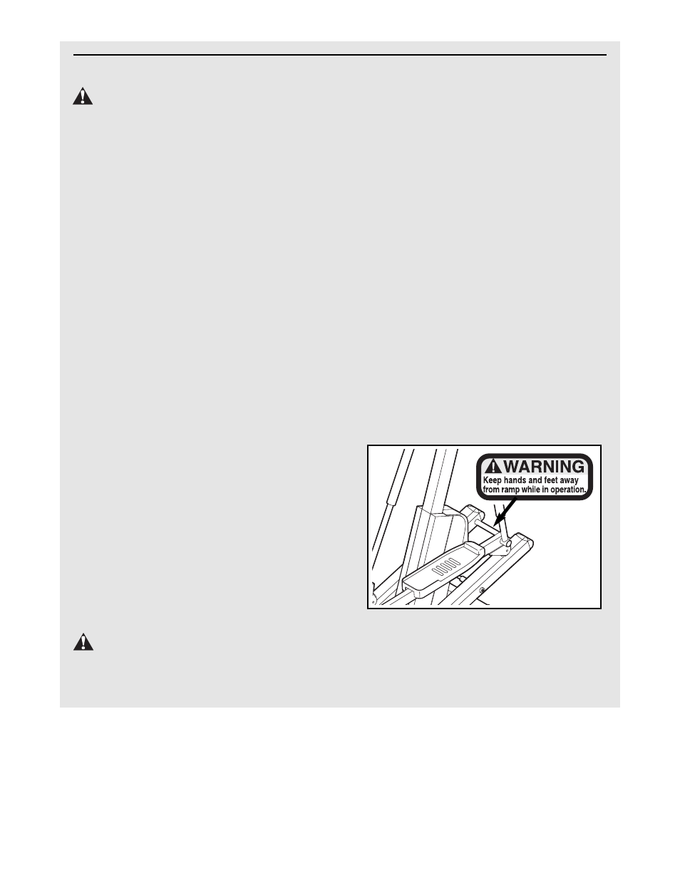 Important precautions warning, Warning | NordicTrack NTEL12910 User Manual | Page 3 / 24