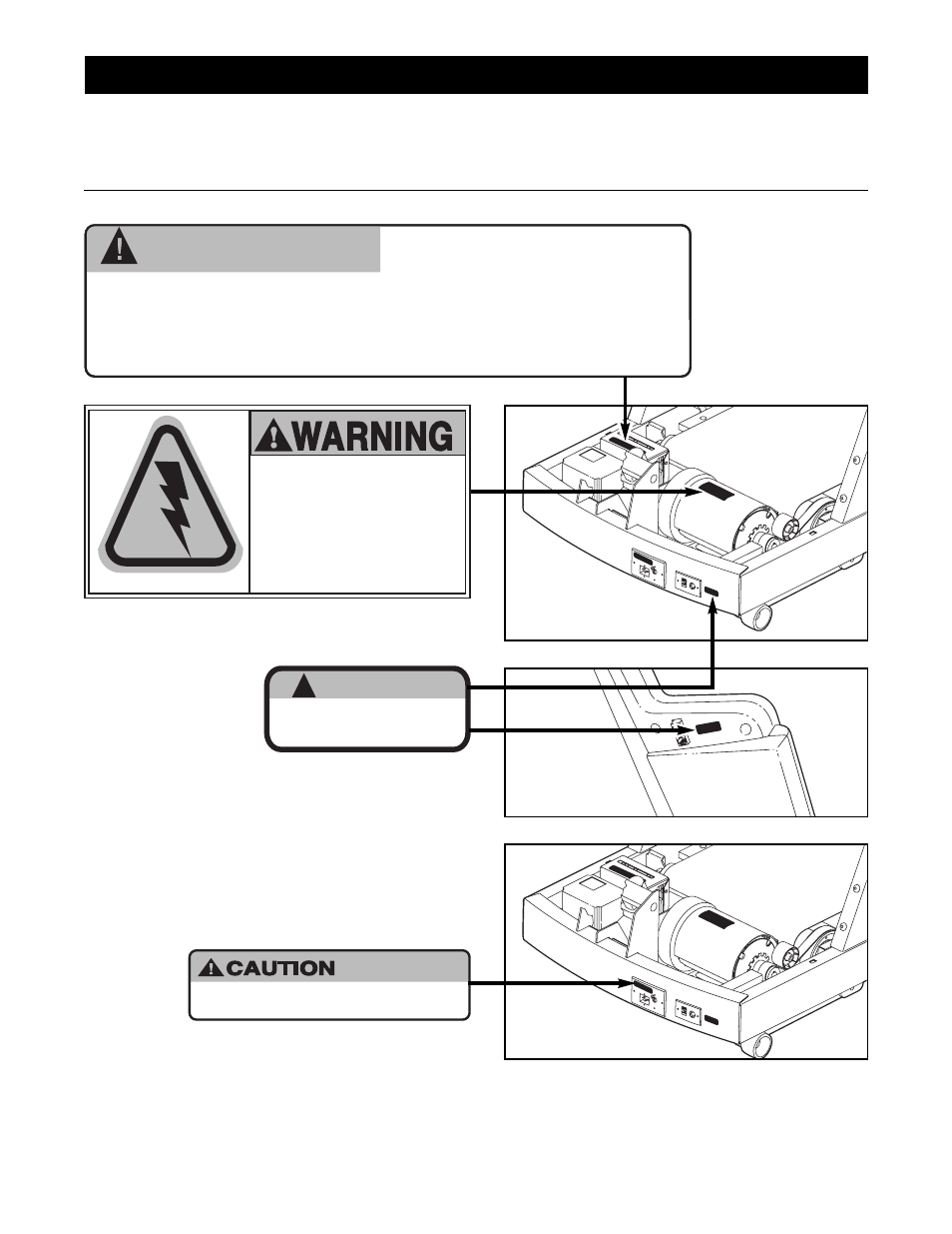 High voltage, Hazardous voltage, Warning | NordicTrack CTL8250 User Manual | Page 6 / 45