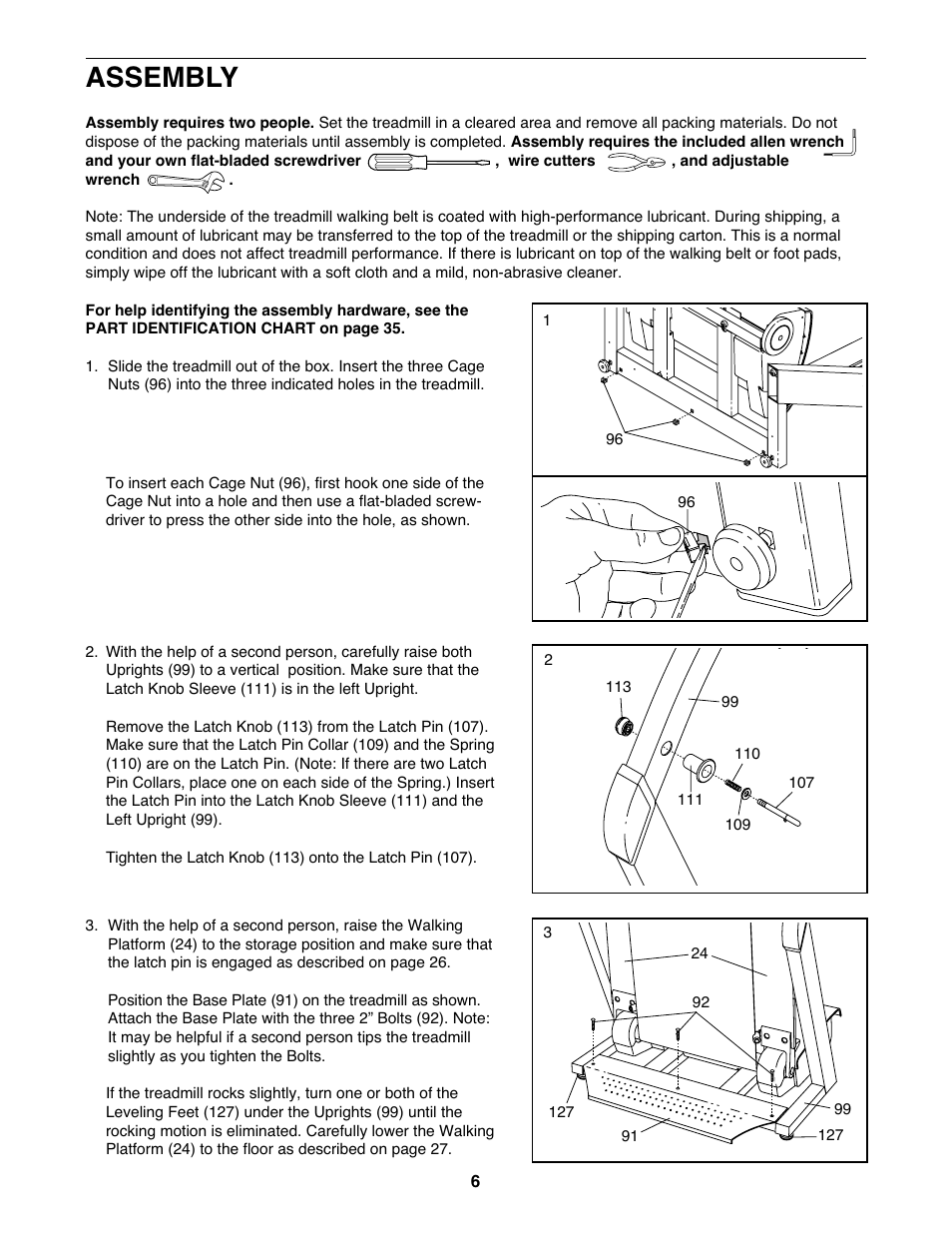 Assembly | NordicTrack 5500 R NTL19940 User Manual | Page 6 / 38