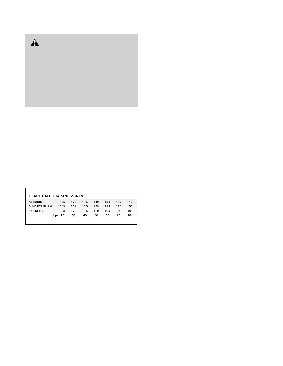 Conditioning guidelines, Warning | NordicTrack NETL15520 User Manual | Page 29 / 34