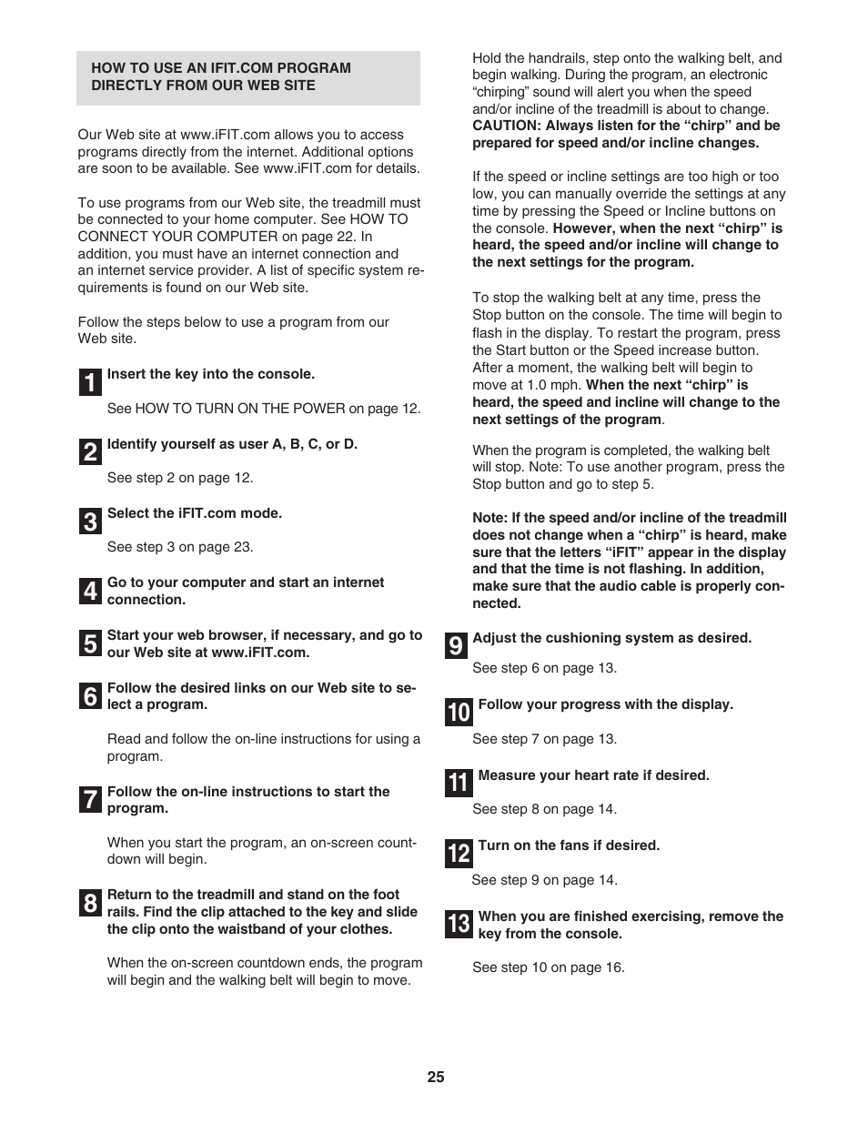 NordicTrack E3000 NTL17950 User Manual | Page 25 / 34
