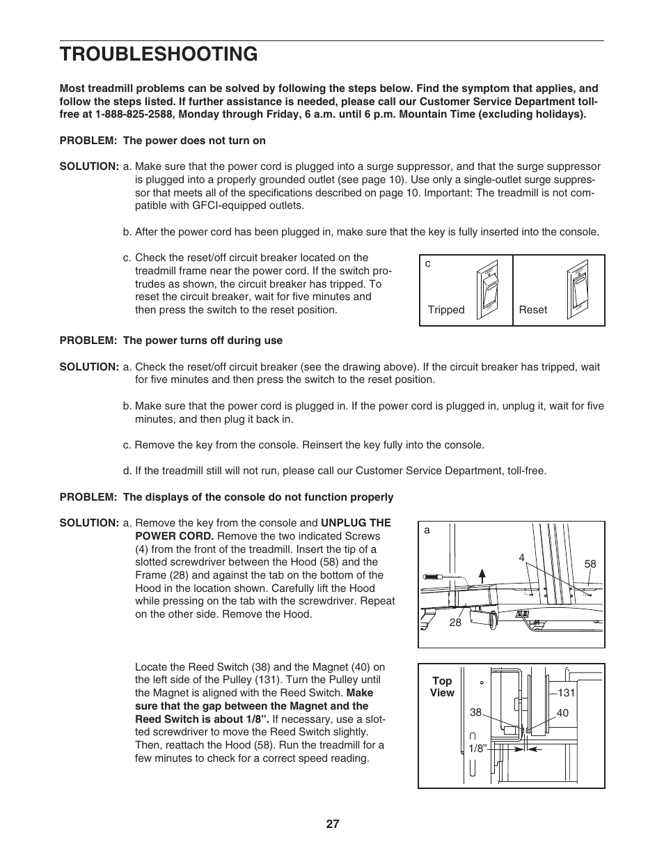 Troubleshooting | NordicTrack E3000 NTL17950 User Manual | Page 27 / 34