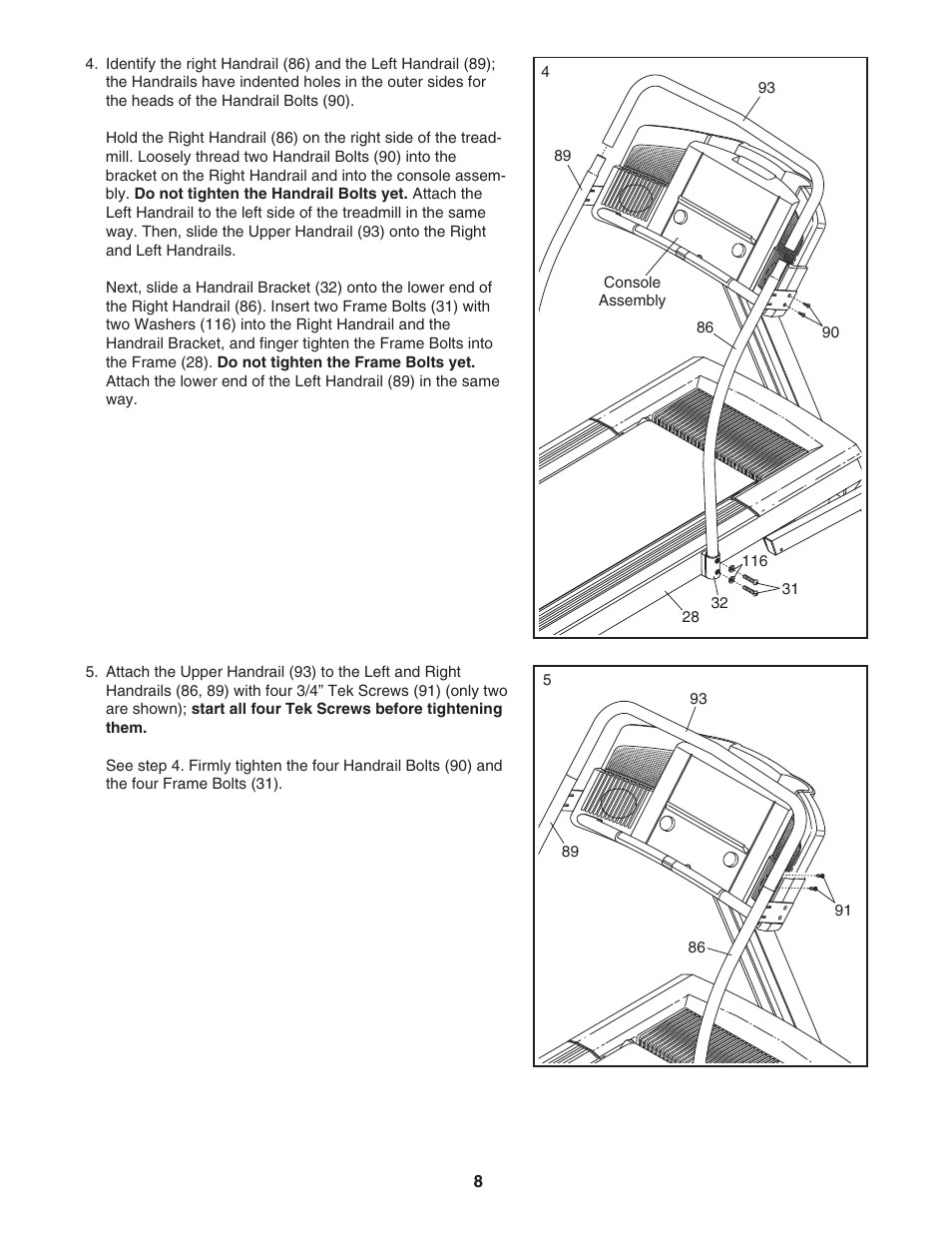NordicTrack E3000 NTL17950 User Manual | Page 8 / 34