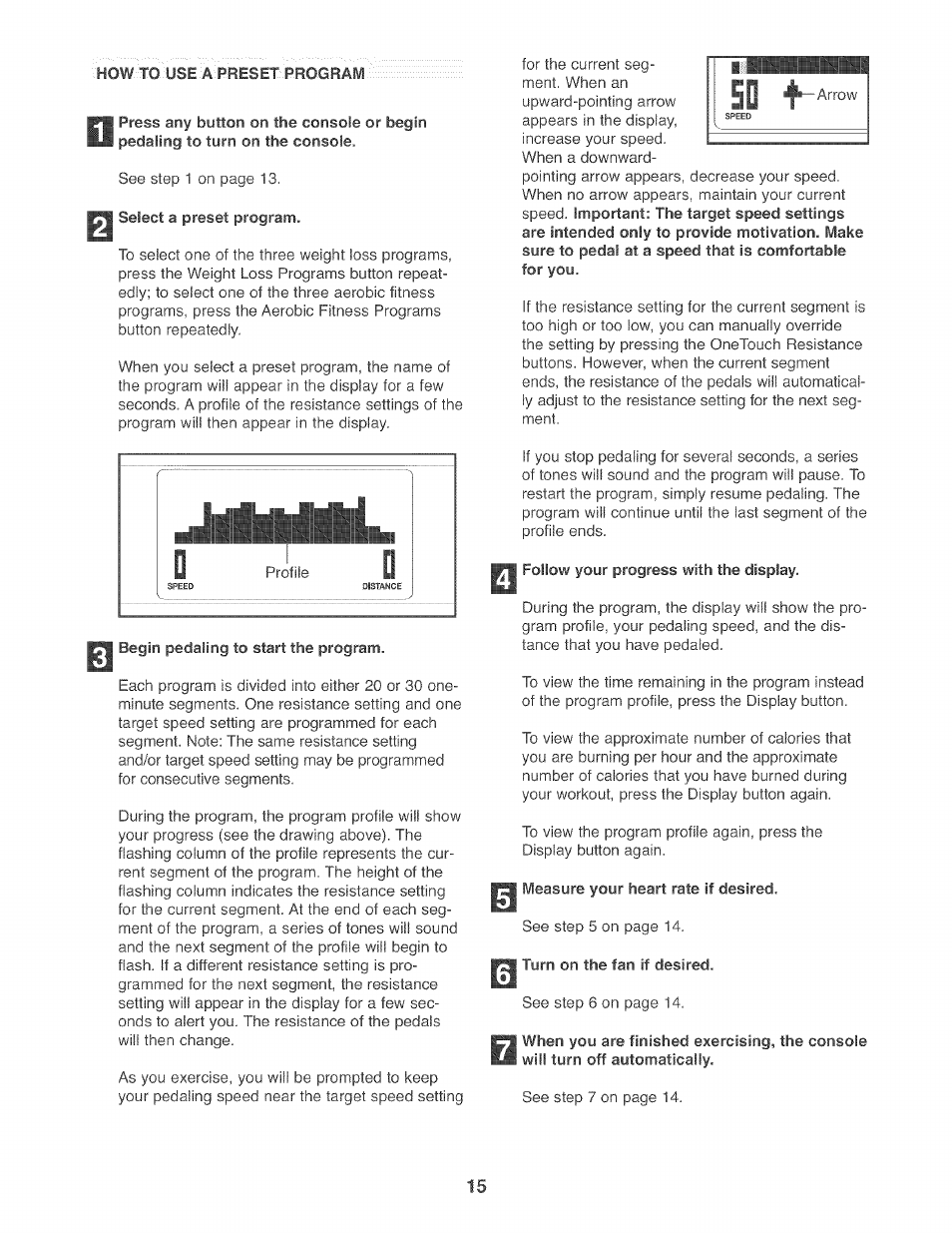NordicTrack AUDIOSTRIDER 800 NTEL7706.1 User Manual | Page 15 / 24