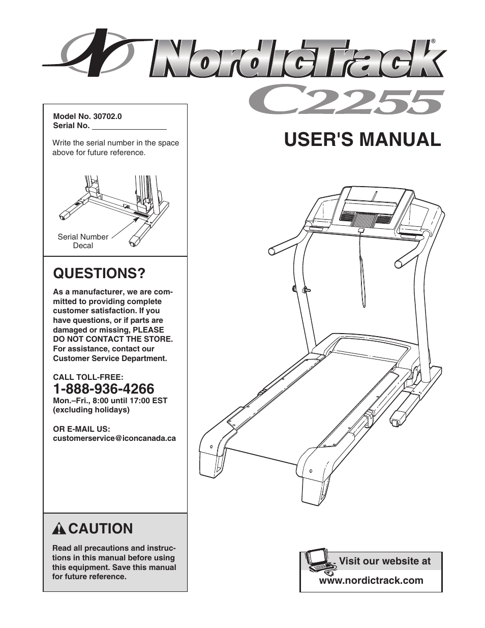 NordicTrack 30702.0 User Manual | 32 pages