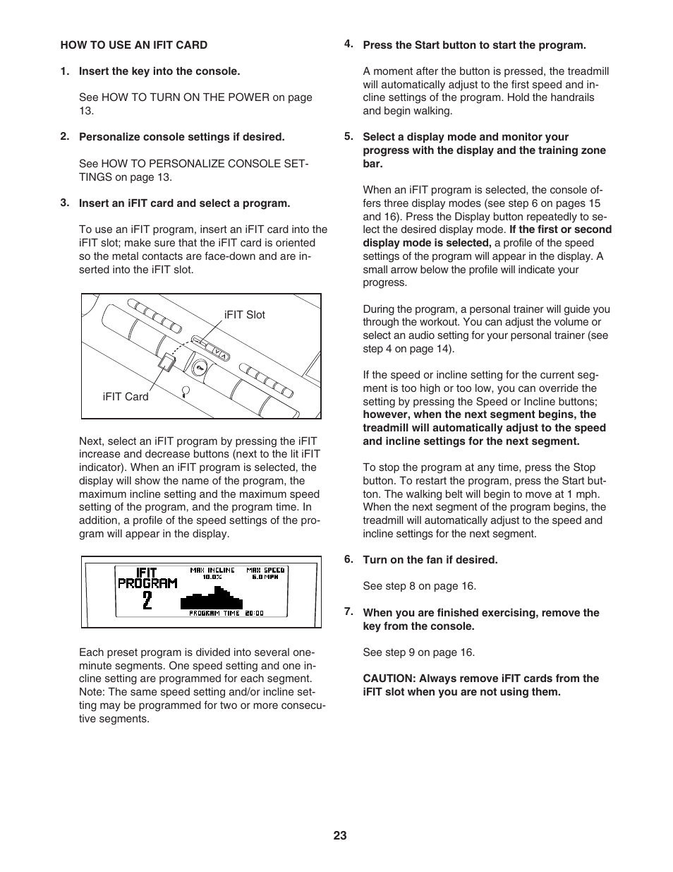 NordicTrack C2400 30703.0 User Manual | Page 23 / 36