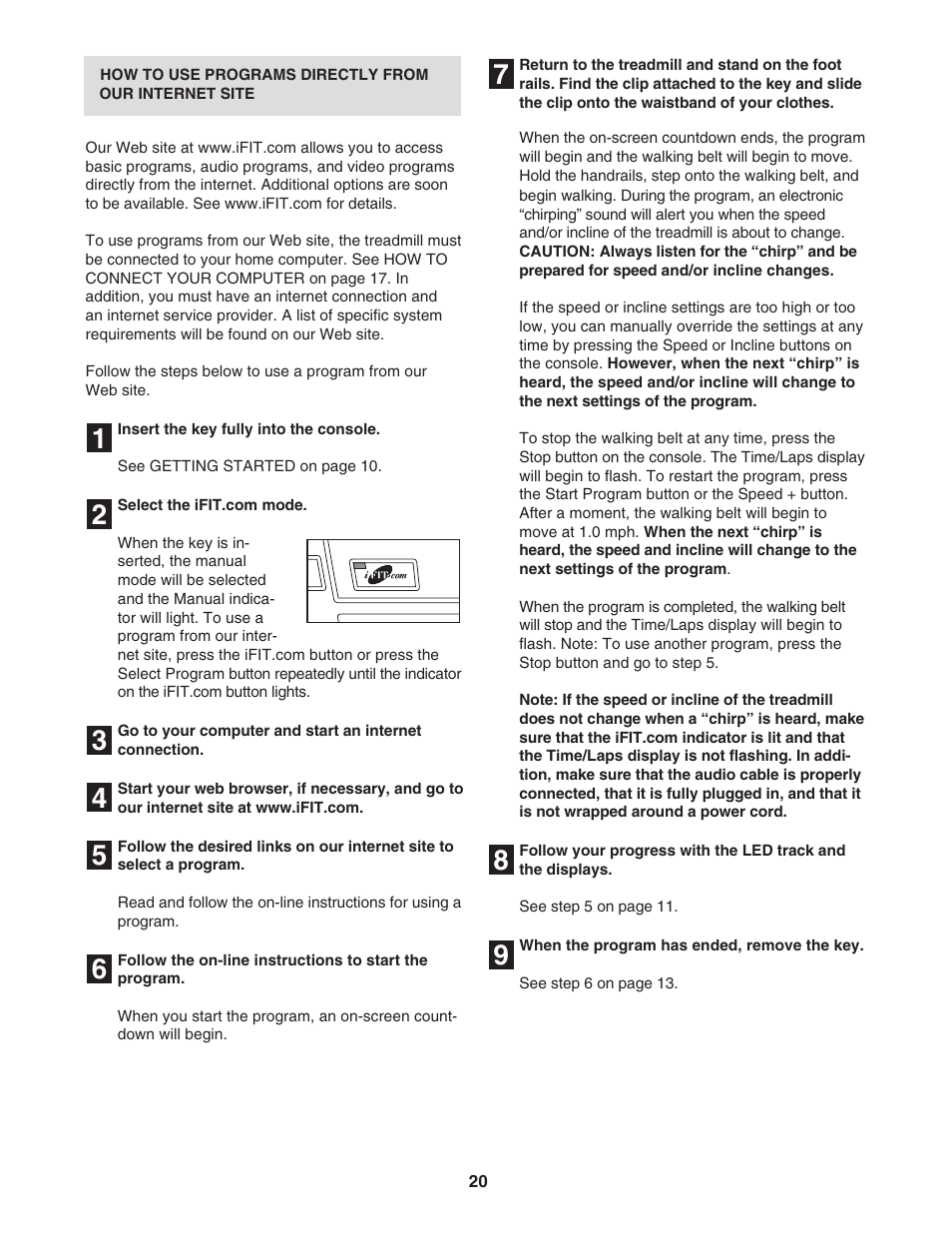 NordicTrack NTTL09712 User Manual | Page 20 / 30