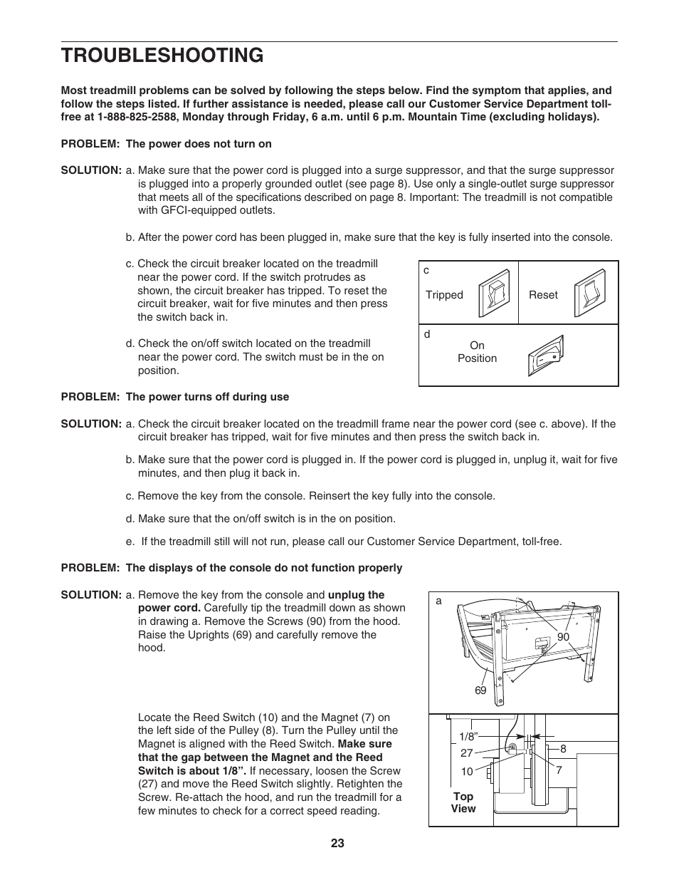 Troubleshooting | NordicTrack NTTL09712 User Manual | Page 23 / 30
