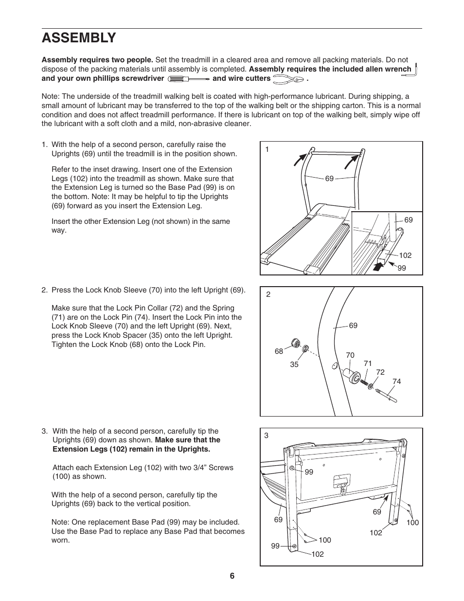 Assembly | NordicTrack NTTL09712 User Manual | Page 6 / 30