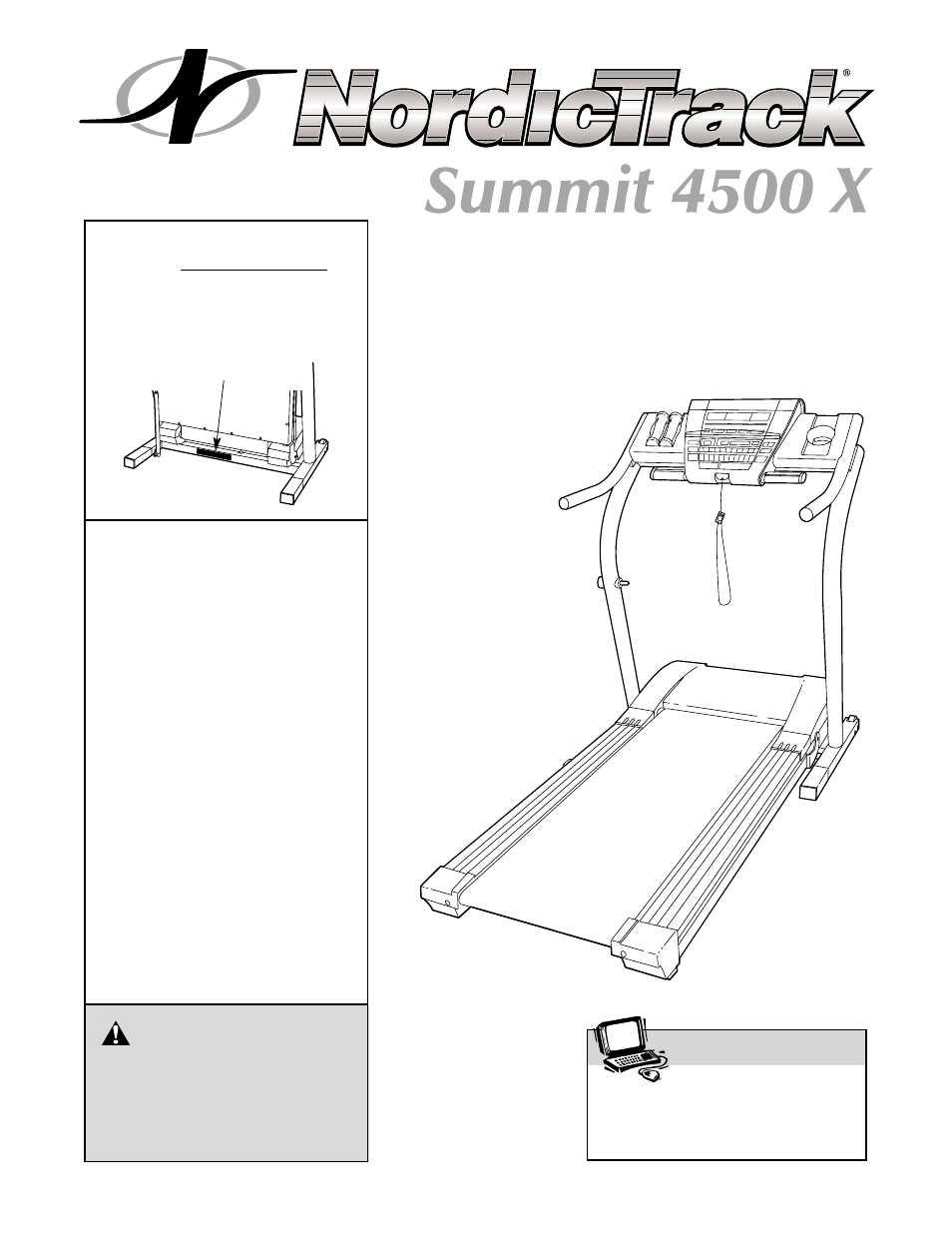 NordicTrack 4500 X NTTL15021 User Manual | 34 pages
